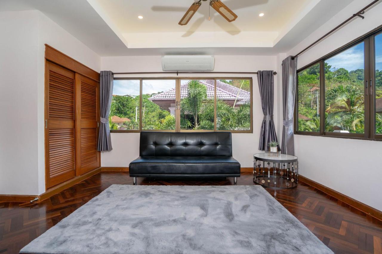 Villa Amaya, 2 Story Tropical Oasis With Green Hills View & Pool, Kamala-stranden Eksteriør bilde